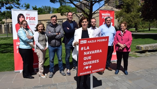 Los candidatos socialistas de Pamplona, en la Ciudadela