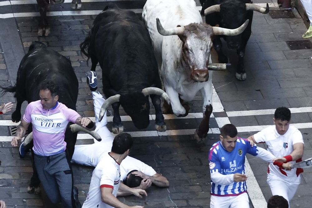 Segundo encierro de los Sanfermines 2022  / JESÚS DIGES