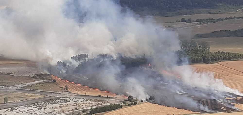 Declarado un incendio forestal en Gazólaz