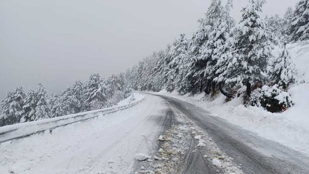 Nieve en el Pirineo con acumulaciones superiores a 20 cm