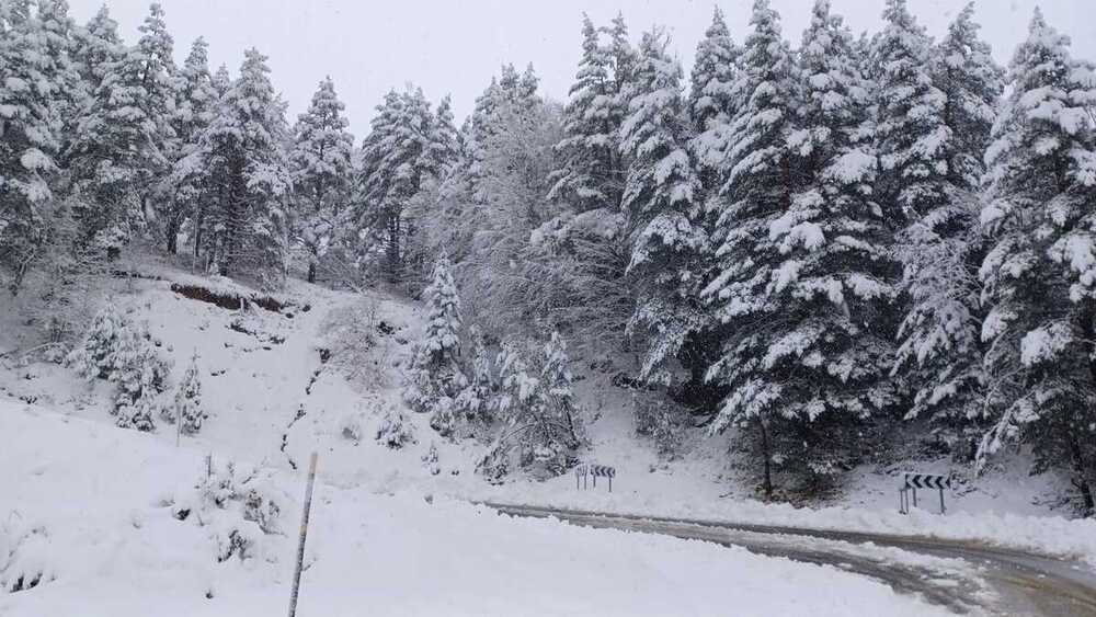 Nieve en el Pirineo con acumulaciones superiores a 20 cm