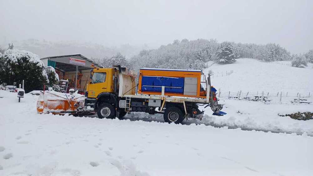 Nieve en el Pirineo con acumulaciones superiores a 20 cm