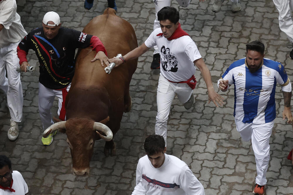 Tercer encierro de los sanfermines 2023  / JESUS DIGES