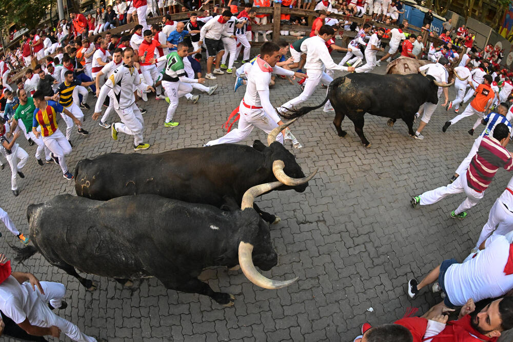 Octavo encierro de San Fermín  / DANIEL FERNÁNDEZ / EFE