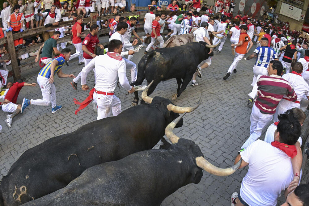 Octavo encierro de San Fermín  / DANIEL FERNÁNDEZ / EFE