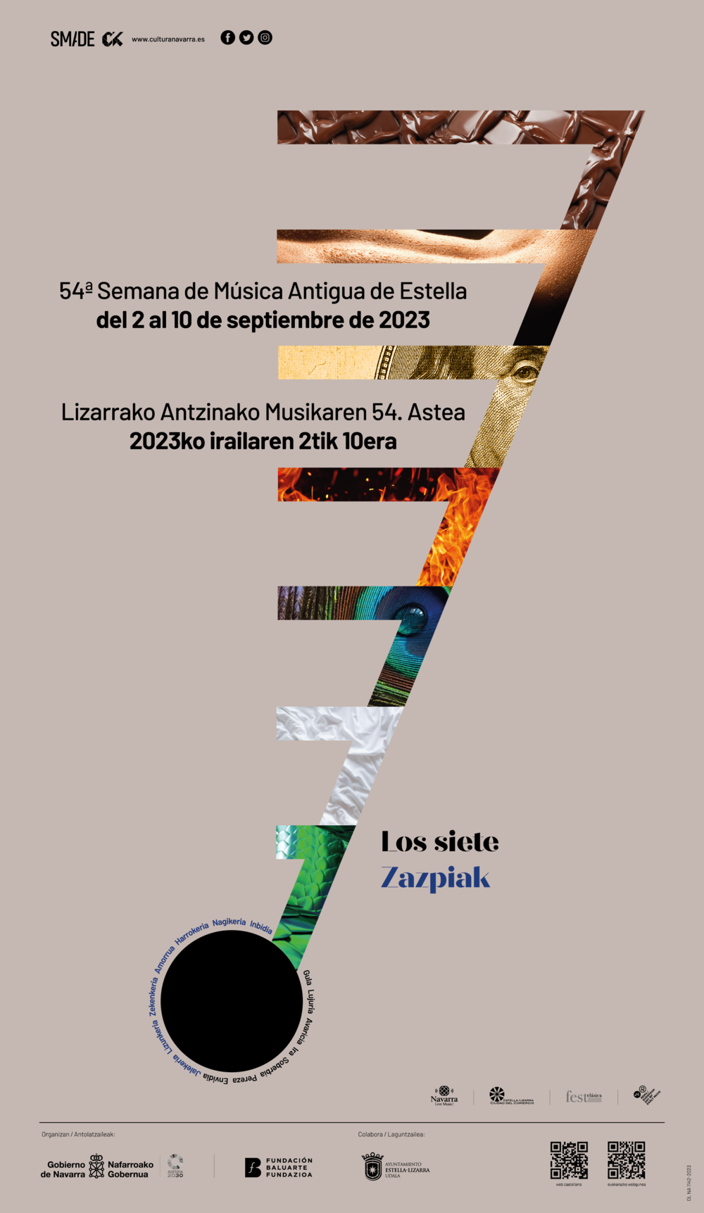 La 54ª Semana de la Música Antigua de Estella-Lizarra propone un recorrido por los siete pecados capitales