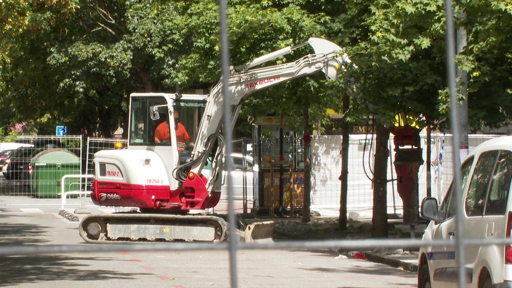 El parking de la polémica en la calle Sangüesa de Pamplona