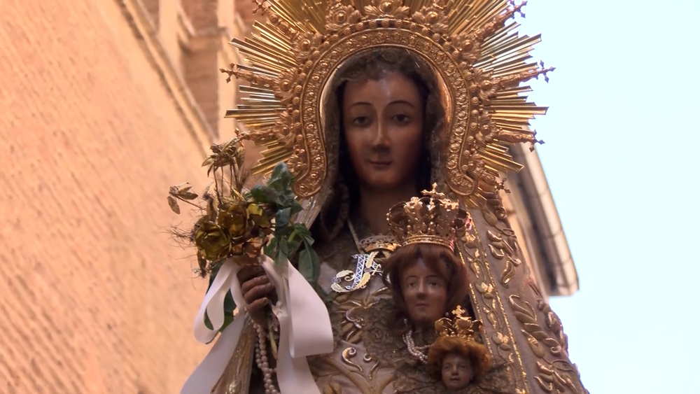 Santa Ana durante su procesión