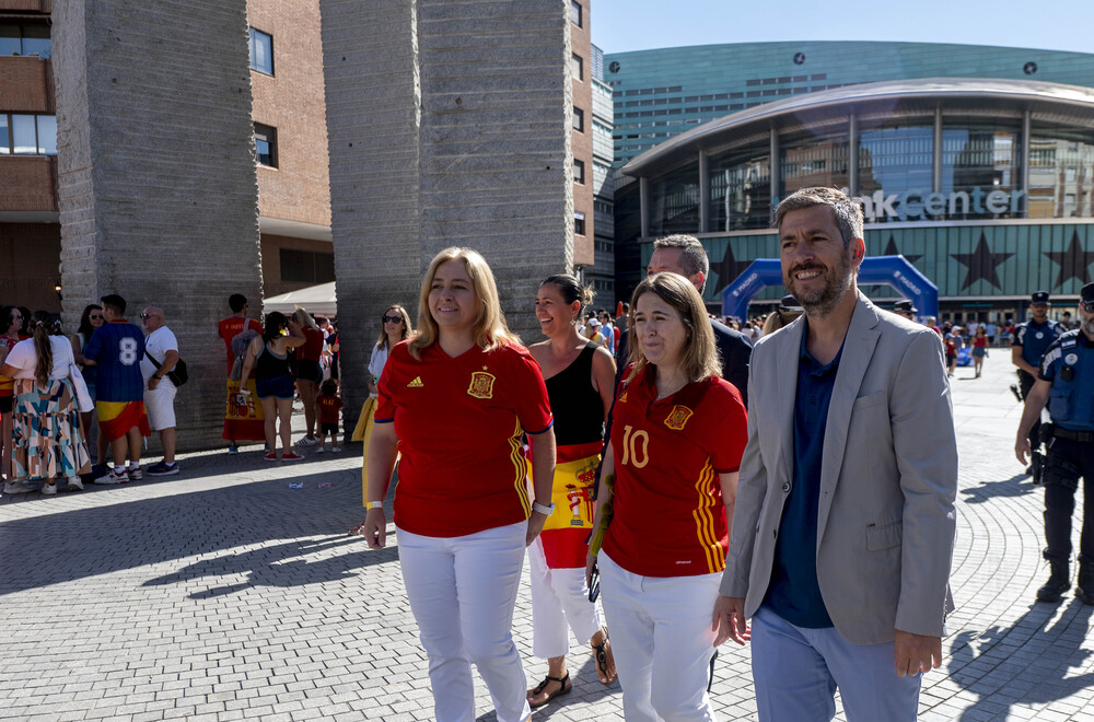 Seguimiento de la final del Mundial femenino de fútbol desde el WiZink Center de Madrid  / AGENCIAS