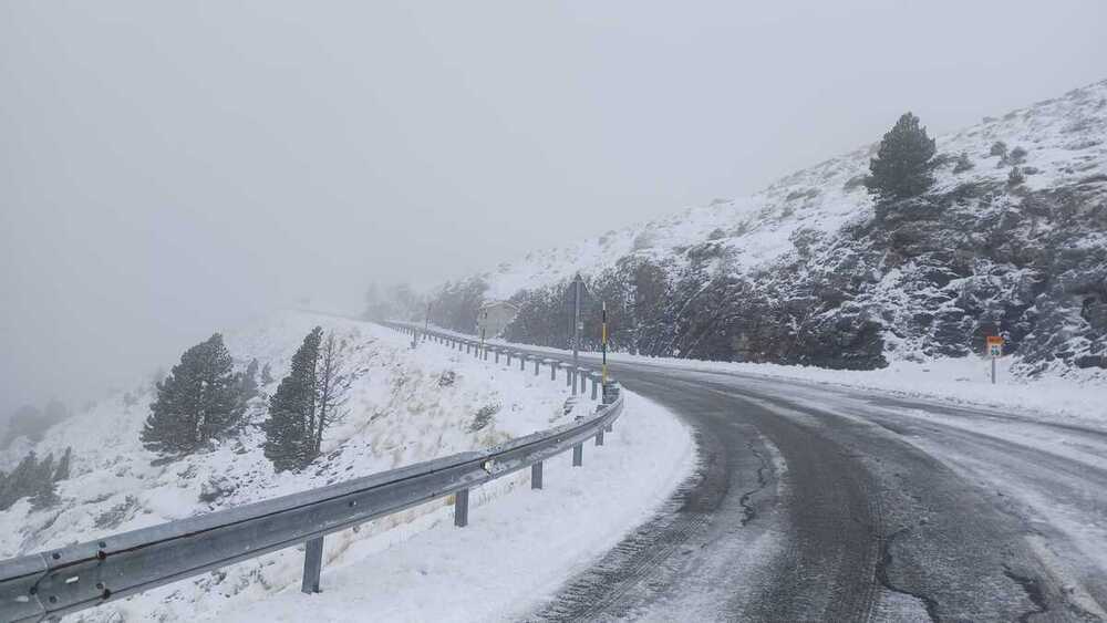 Cerrada la NA-137, Burgui-Isaba-Francia, por la nieve