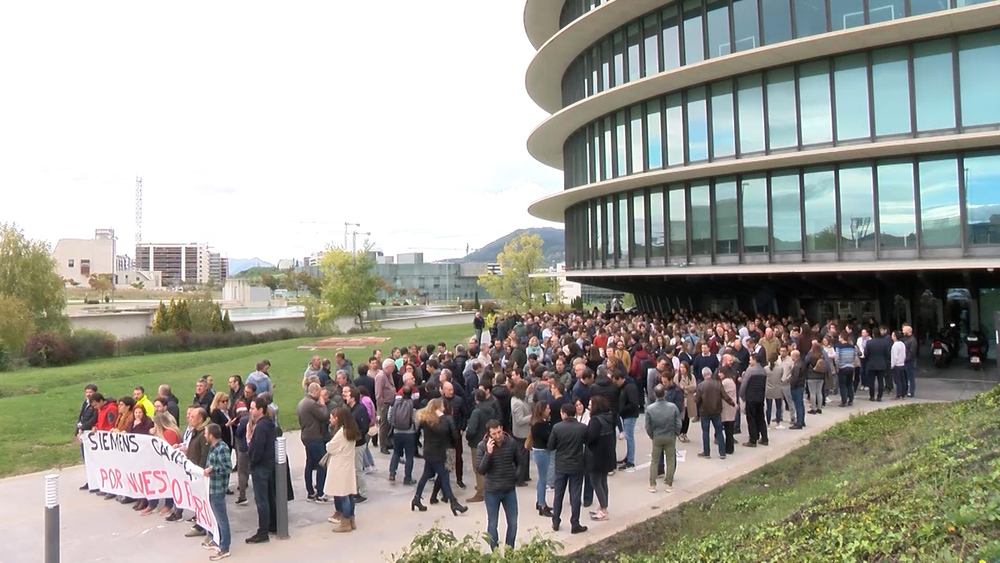 Los trabajadores de Siemens Gamesa piden explicaciones sobre sus puestos de trabajo