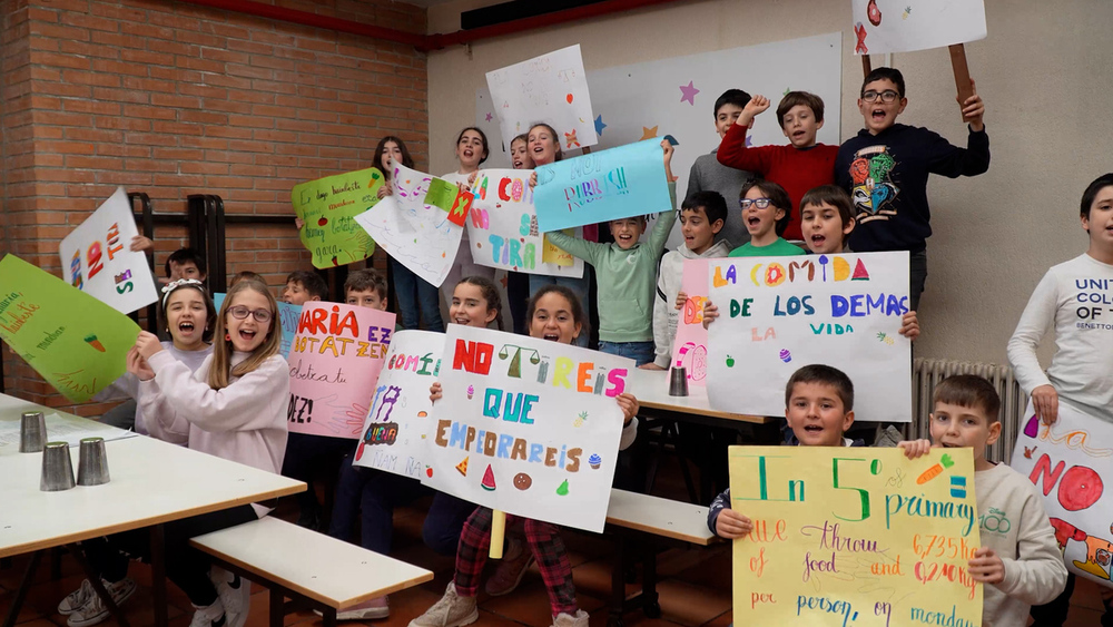 Menores luchan contra el desperdicio alimentario