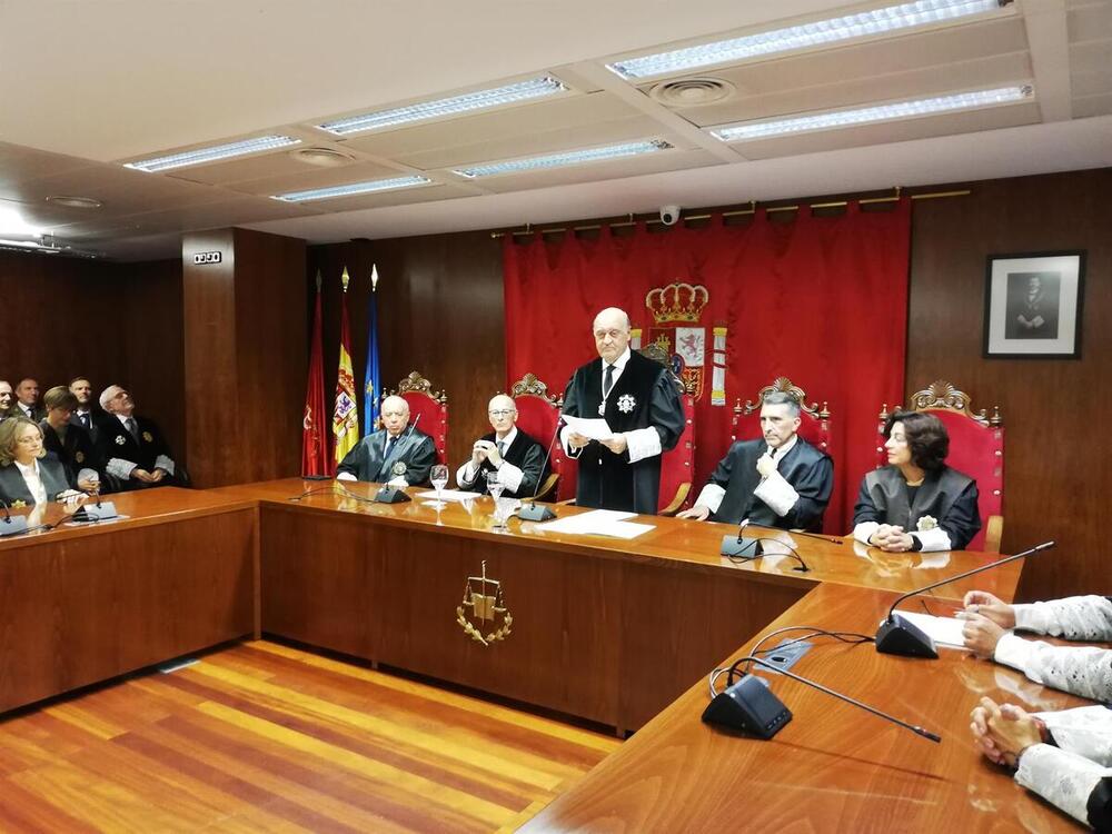 Joaquín Galve, presidente del TSJN, en el acto de apertura del año judicial 2024-25