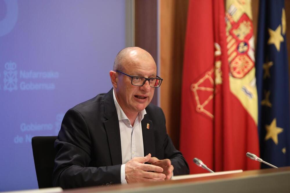 Carlos Gimeno durante una sesión de Gobierno