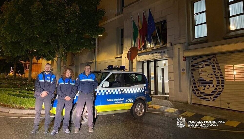 Policías municipales de Pamplona se desplazan a Valencia