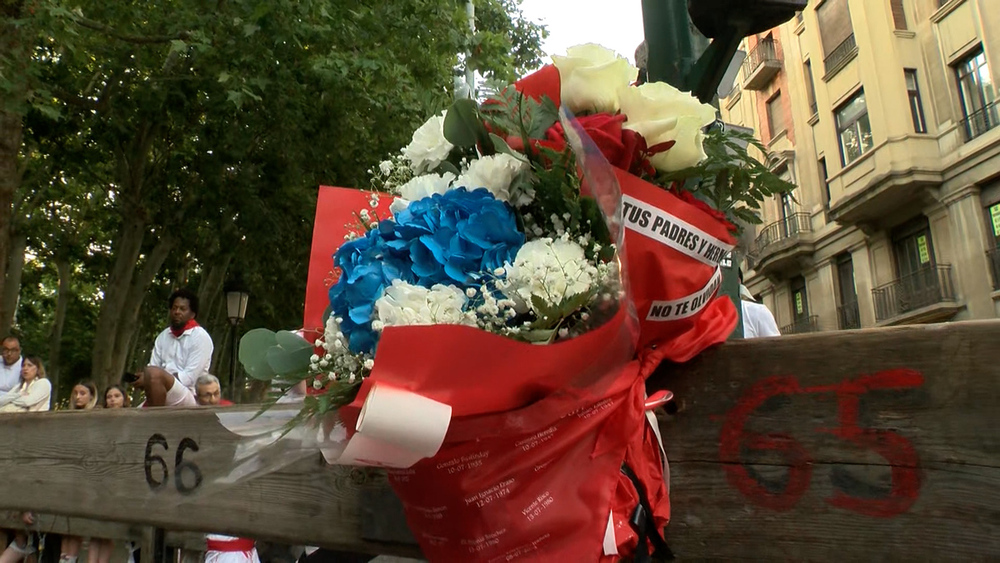 Homenaje a Daniel Jimeno, último fallecido en el encierro de San Fermín