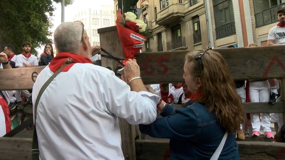 Homenaje a Daniel Jimeno, último fallecido en el encierro de San Fermín