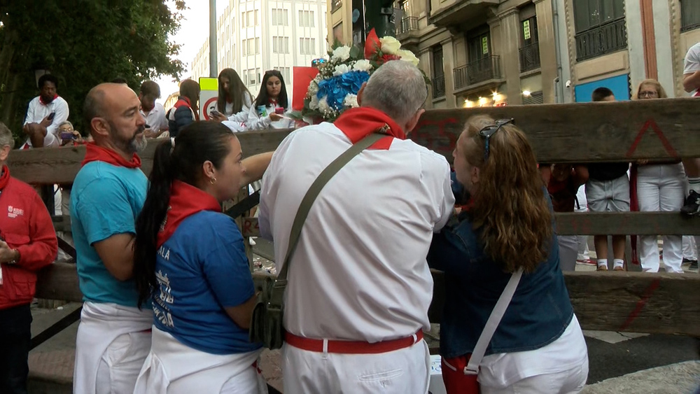 Homenaje a Daniel Jimeno, último fallecido en el encierro de San Fermín