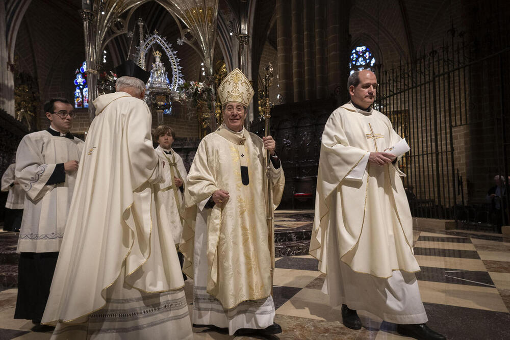 Francisco Pérez se despide como arzobispo de Pamplona