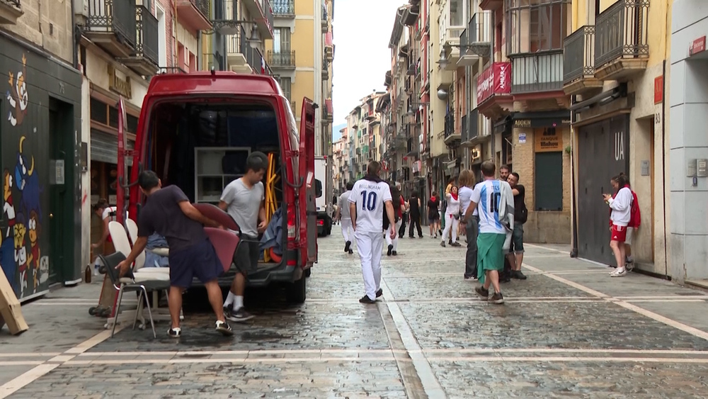 Pamplona trata de volver a la normalidad 