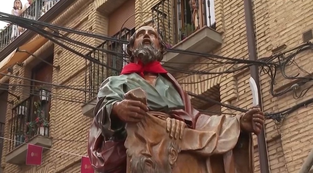 Marcilla honra a San Bartolomé en su día grande