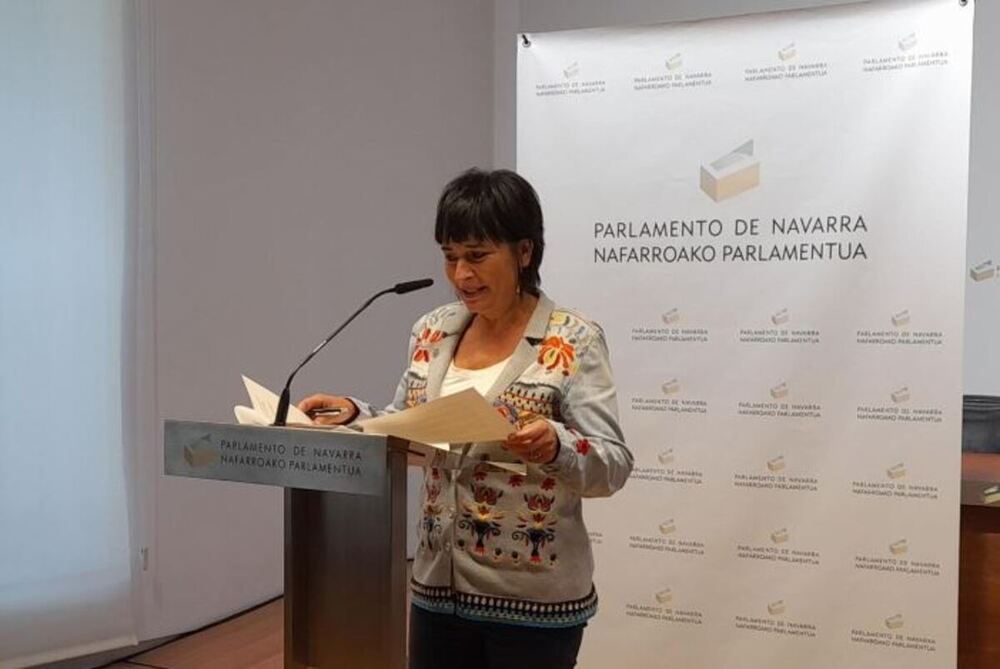 La portavoz de EH Bildu en el Parlamento de Navarra, Laura Aznal