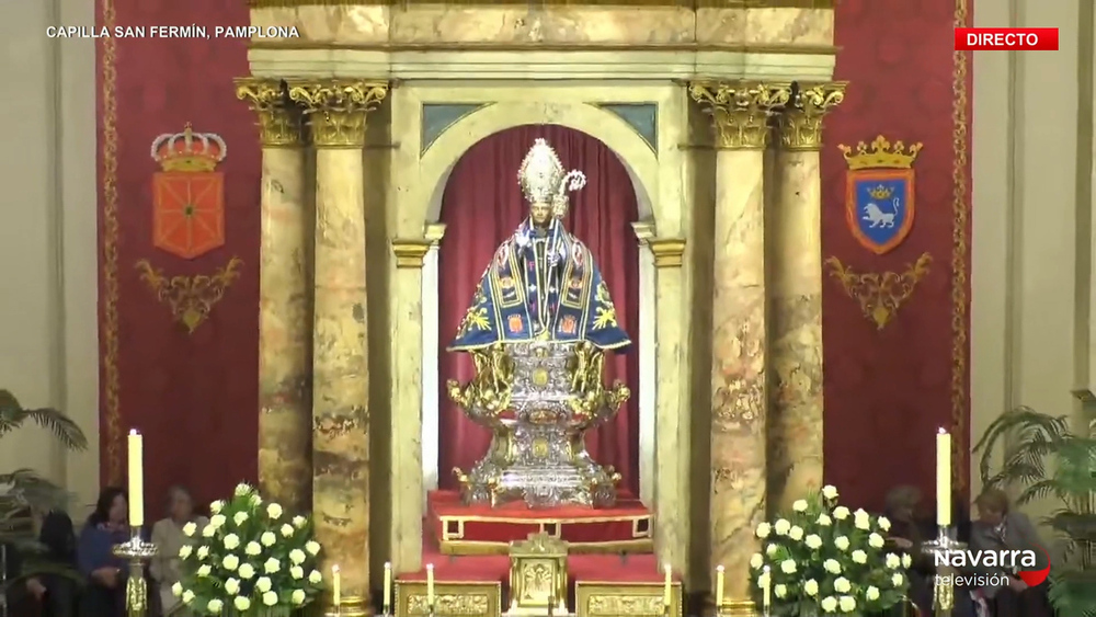 San Fermín se viste de azul por primera vez