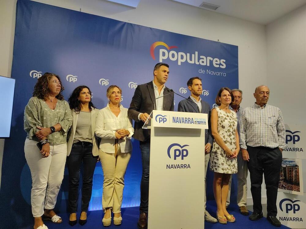 El presidente del PPN, Javier Garcia, ofrece una rueda de prensa