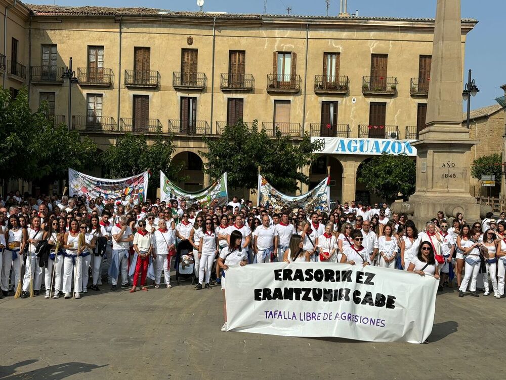 Tafalla rechaza una agresión machista durante las fiestas