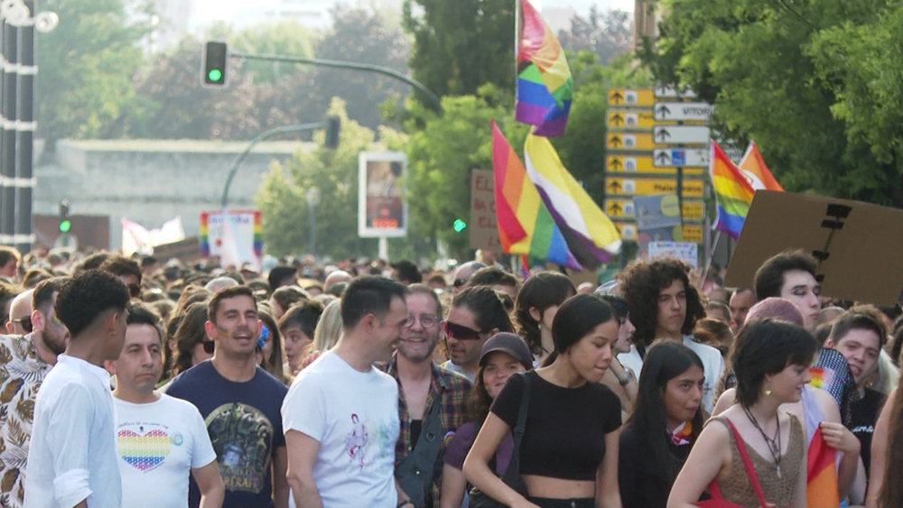 Imagen de una marcha de LGTBI
