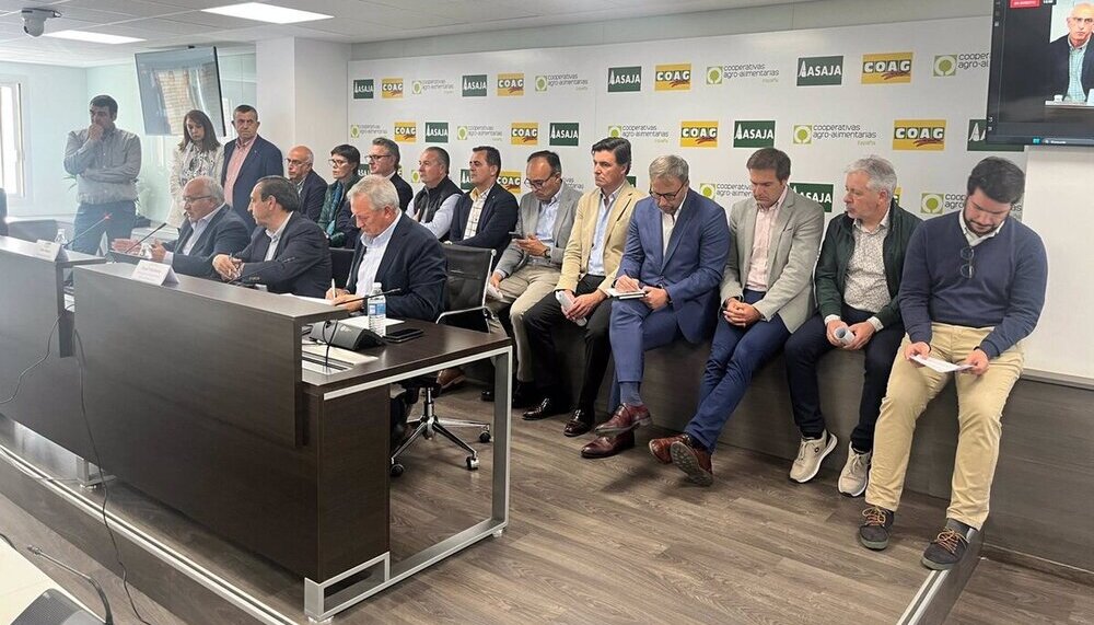 Imagen de la rueda de prensa en Madrid. - UAGN