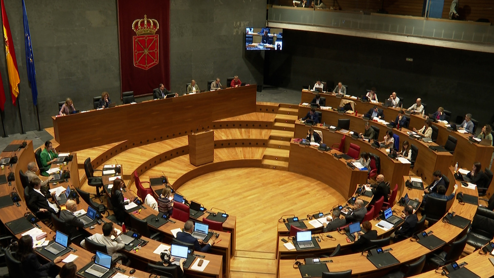 Imagen de archivo de un pleno del Parlamento de Navarra