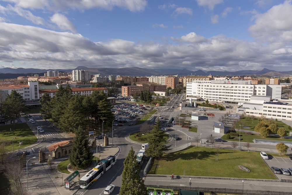 Imagen desde arriba de Pamplona