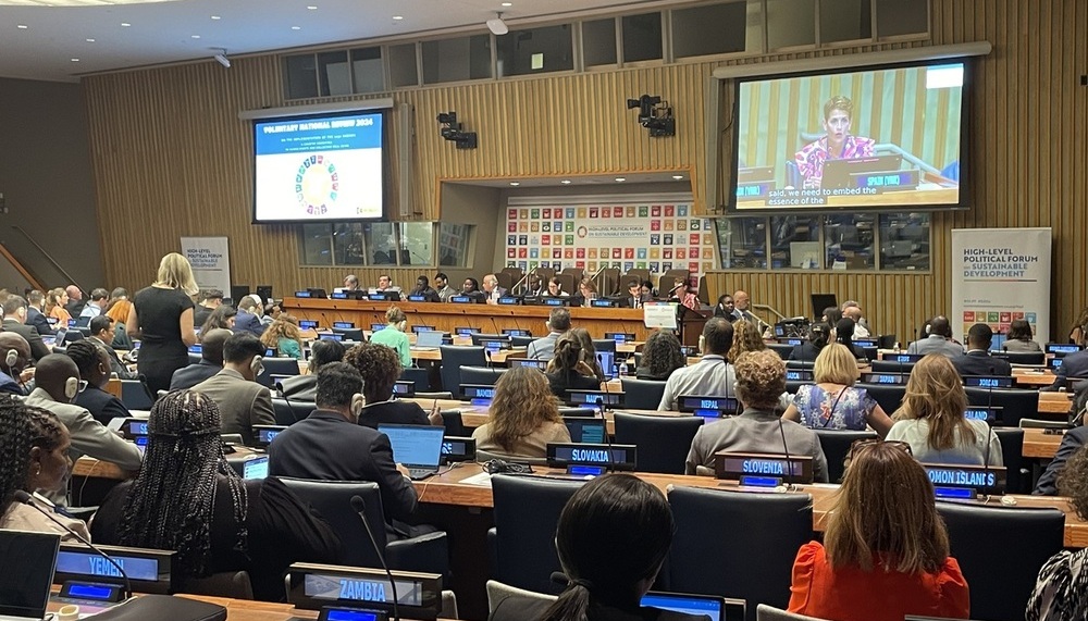 Chivite durante su intervención en la ONU