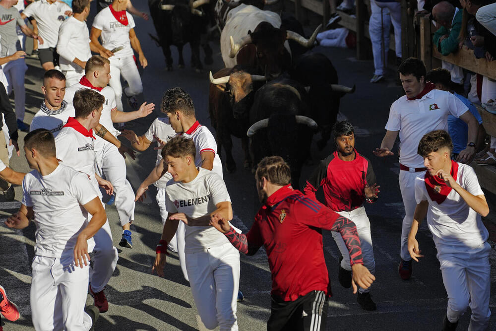 El primer encierro de Tafalla deja 10 personas atendidas 