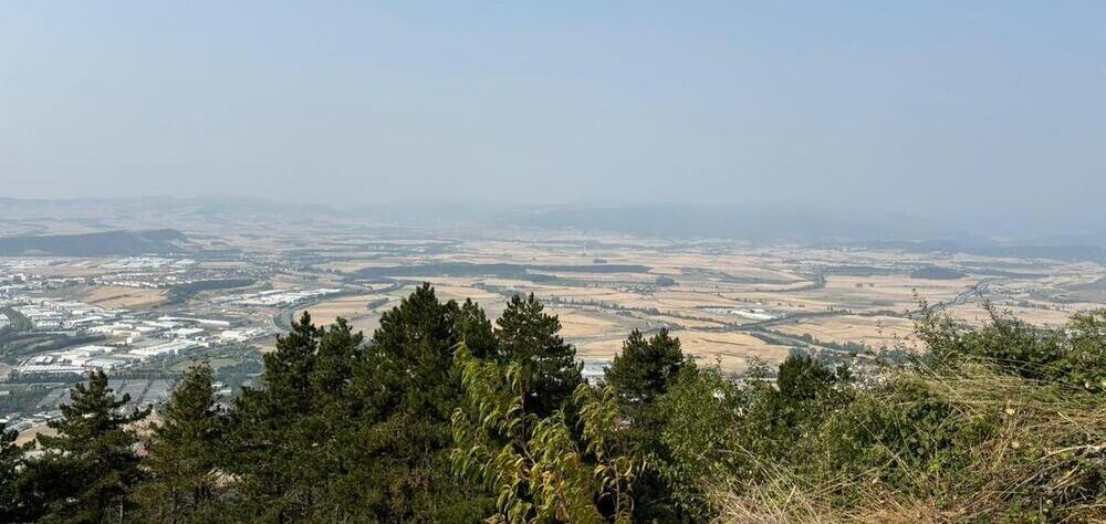 Imagen del cielo de Pamplona y Comarca desde el monte Ezcaba