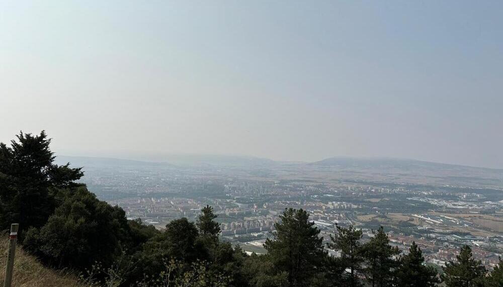 Imagen del cielo de Pamplona y Comarca desde el monte Ezcaba