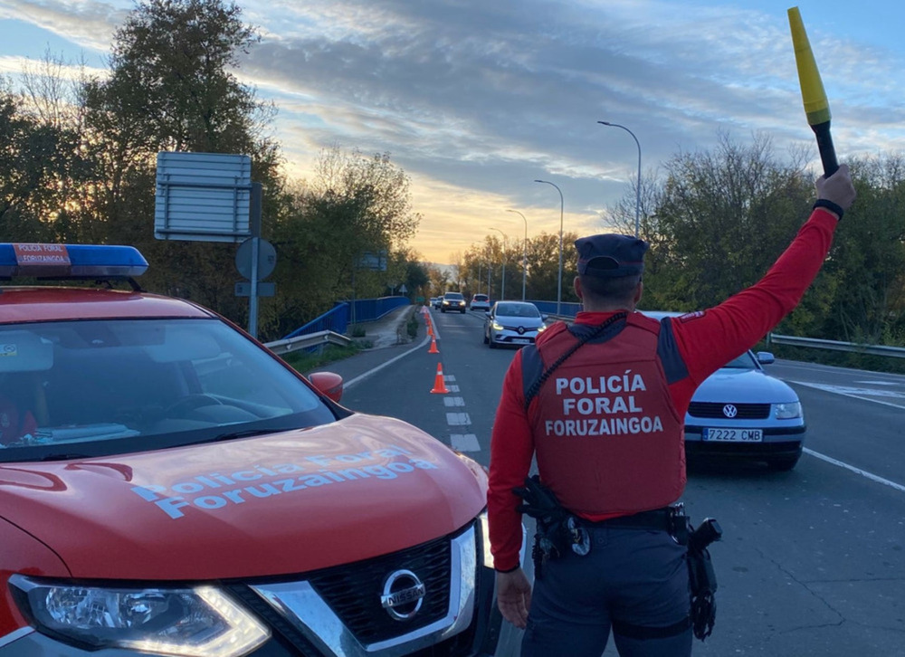 Policía Foral incrementa la vigilancia en las carreteras