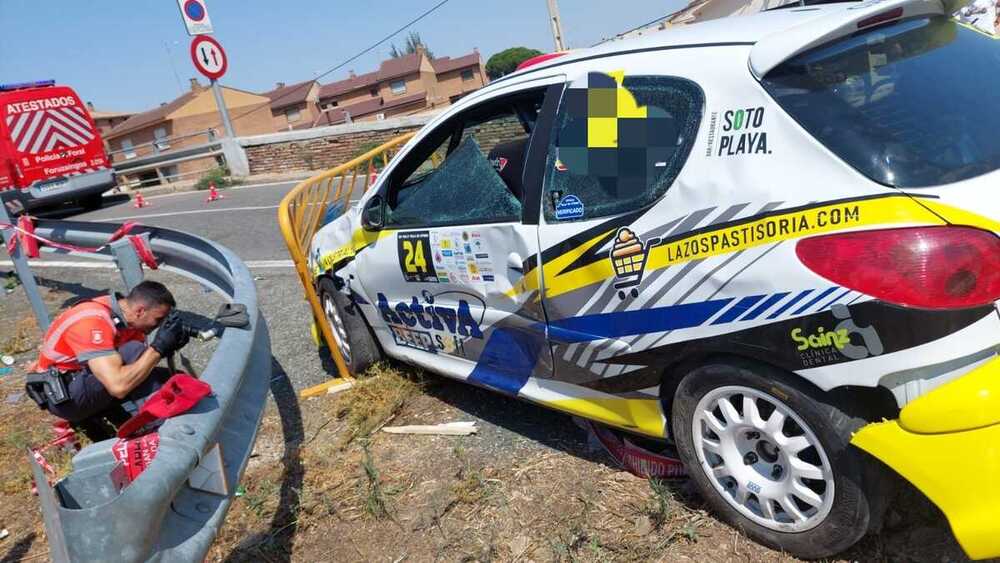 Siete heridos en un atropello múltiple en un rally en Fitero