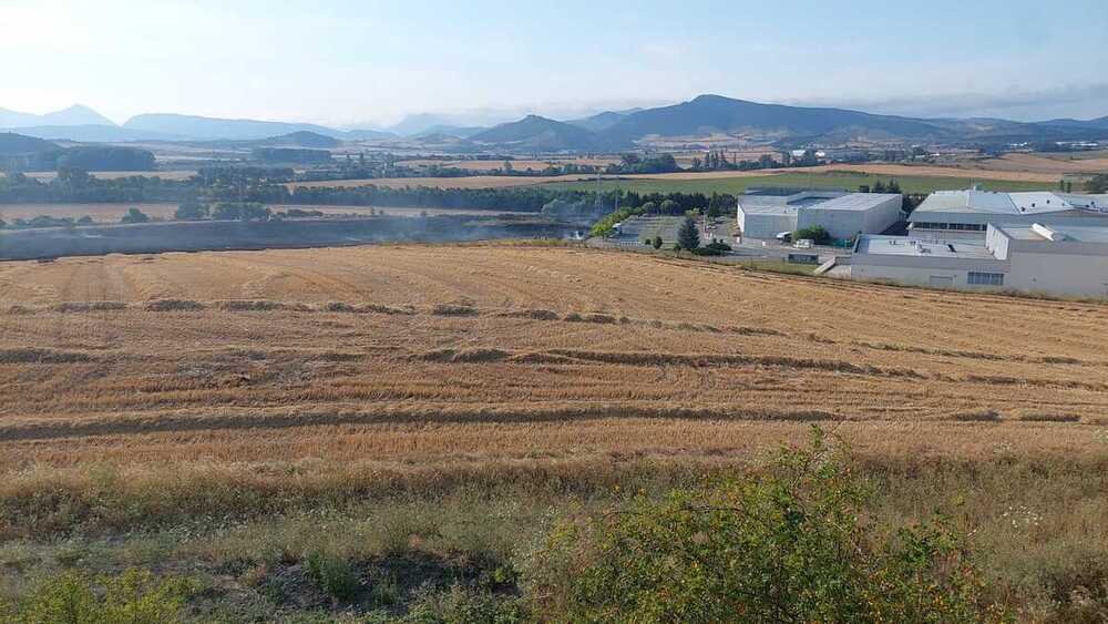 Estabilizado un incendio de vegetación en Orkoien