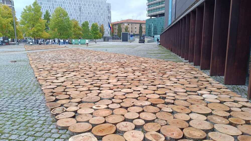 Imagen de la entrada al Palacio de Baluarte