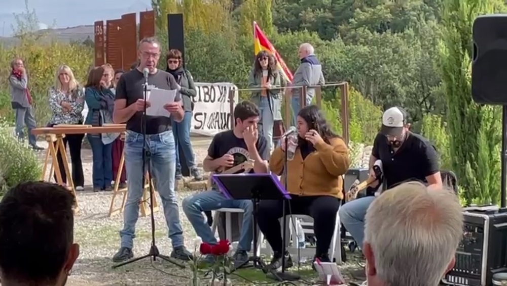 Homenaje a los asesinados en la fosa de La Tejería