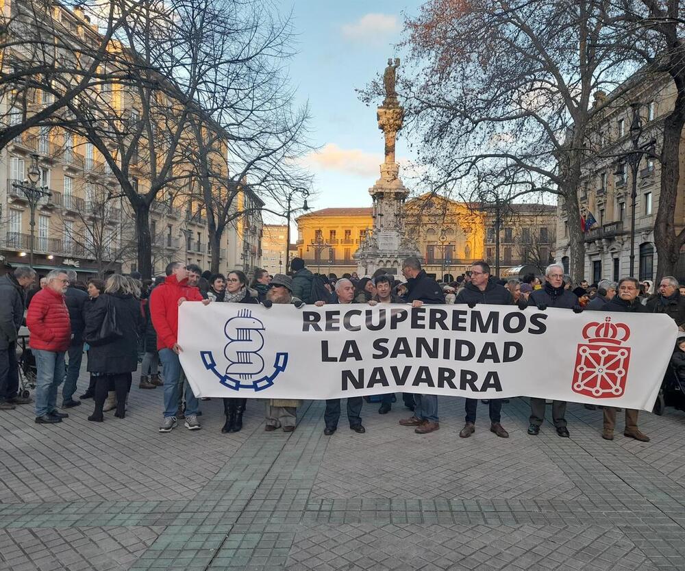 Imagen de una de las concentraciones del Sindicato Médico