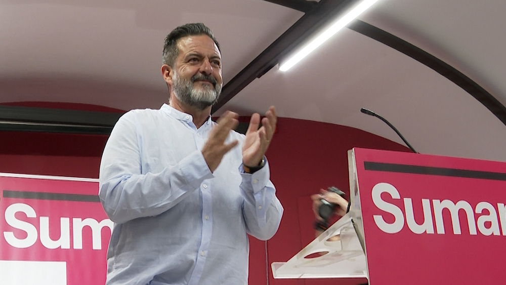 Imagen de Manu Pineda en el acto electoral