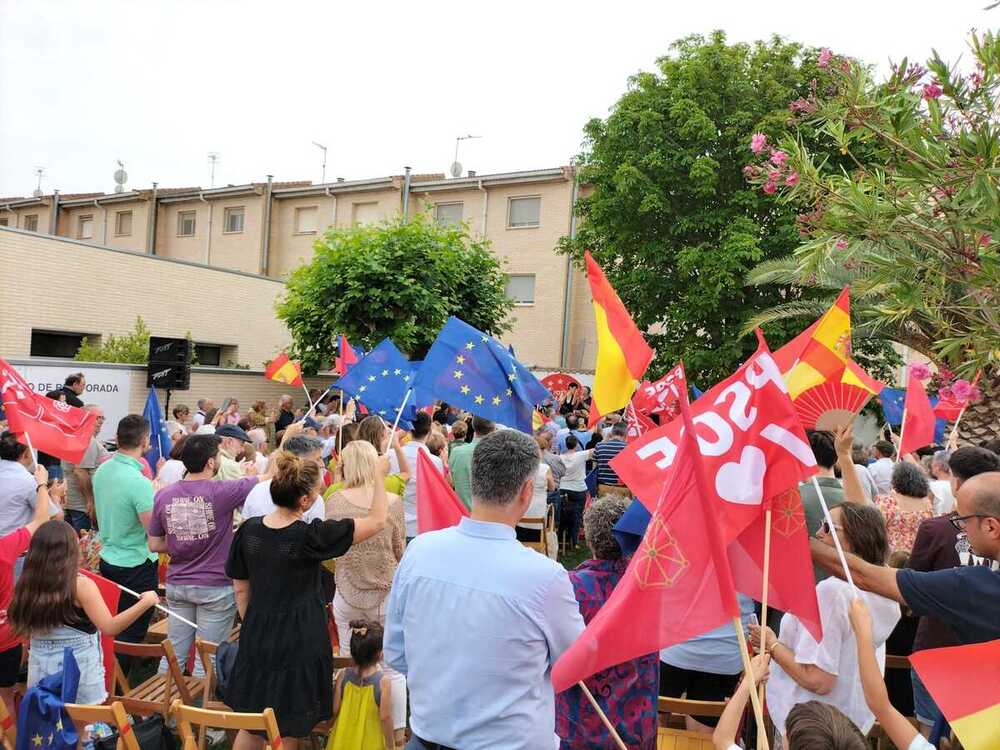 Cierre de campaña del PSOE en Ribaforada