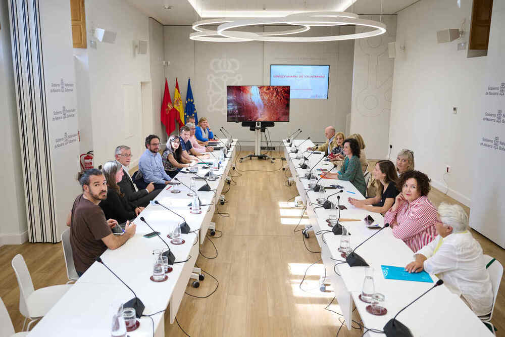 La reunión se ha celebrado en el Palacio de Navarra.