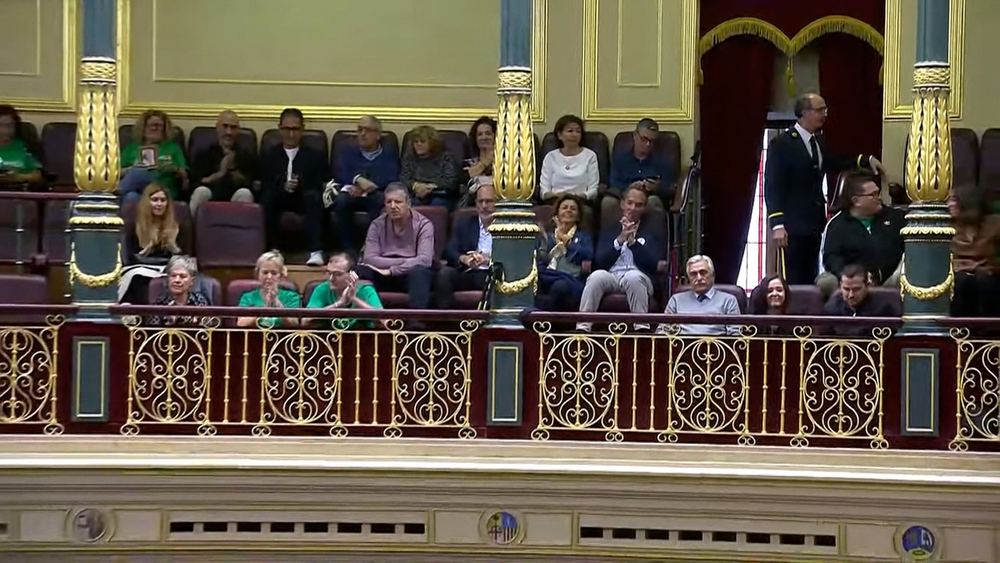 Pacientes con ELA en el Congreso de los Diputados