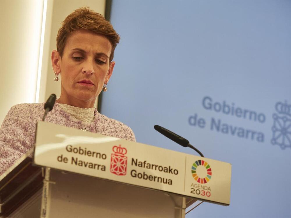 La presidenta de Navarra, María Chivite