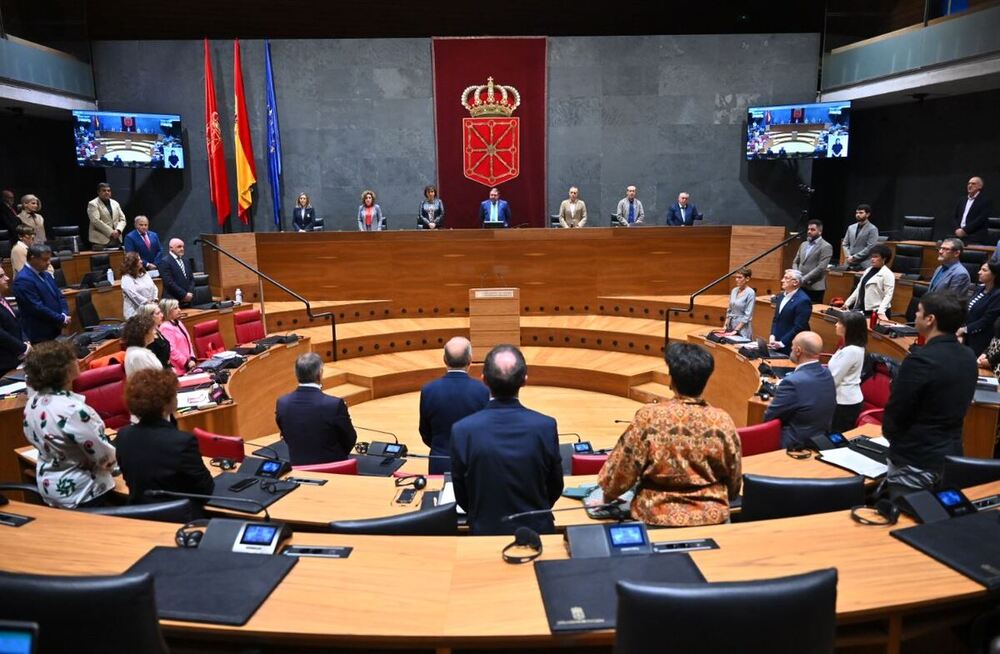 Imagen de archivo de un pleno del Parlamento de Navarra