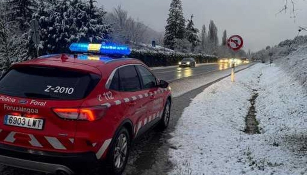 Precaución en las carreteras navarras por el temporal